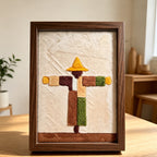 Harvest Scarecrow Fabric Art
